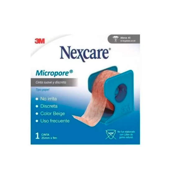 nexcare-micropore-tela-adhesiva-250-mm-x-91-mts-con-caja