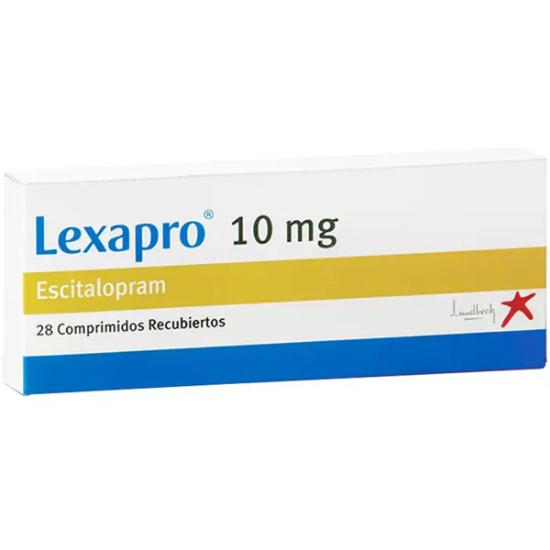 Imagen de Lexapro 10 mg x 28 comprimidos recubiertos
