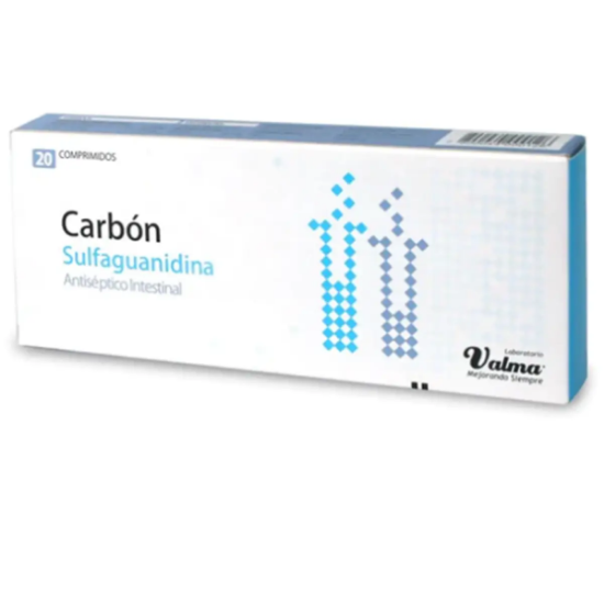 Imagen de Carbon Sulfaguanidina x 20 comprimidos