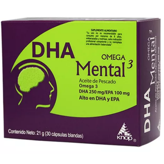 DHA-MENTAL-OMEGA-3-30-CAPSULAS
