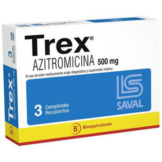 Imagen de Trex 500 mg x 3 comprimidos recubiertos