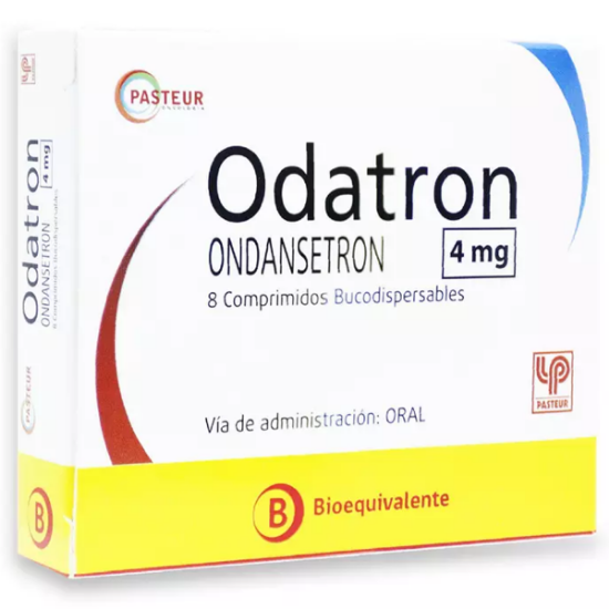 Imagen de ODATRON 4 MG 8 COMPRIMIDOS BUCODISPERSABLES 