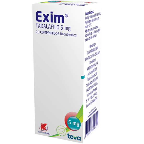 Imagen de Exim 5 mg x 28 comprimidos recubiertos  