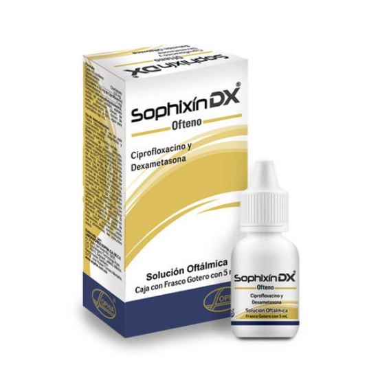 Imagen de SOPHIXIN-DX OFTENO SOLUCION OFTALMICA 5 ML [BE] (CIPROFLOXACINO+DEXAMETASONA)