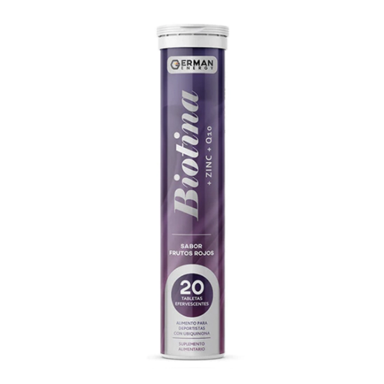 Imagen de Biotina + zinc + Q10 german energy x 20 tabletas efervescente