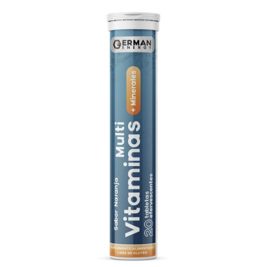 Imagen de MULTIVITAMINAS+MINERALES GERMAN ENERGY 20 TAB EFERV SAB NARANJA LIBRE DE GLUTEN