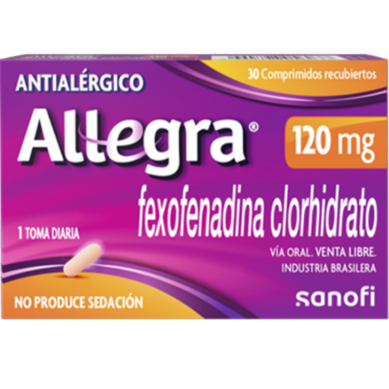Imagen de Allegra 120 mg x 30 comprimidos recubiertos 