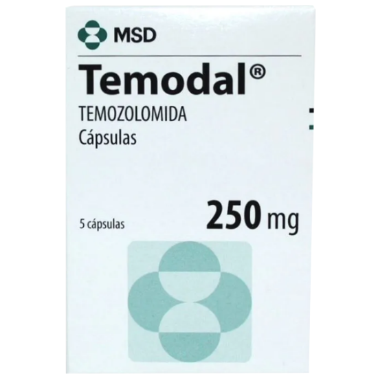Imagen de Temodal 250 mg x 5 cápsulas