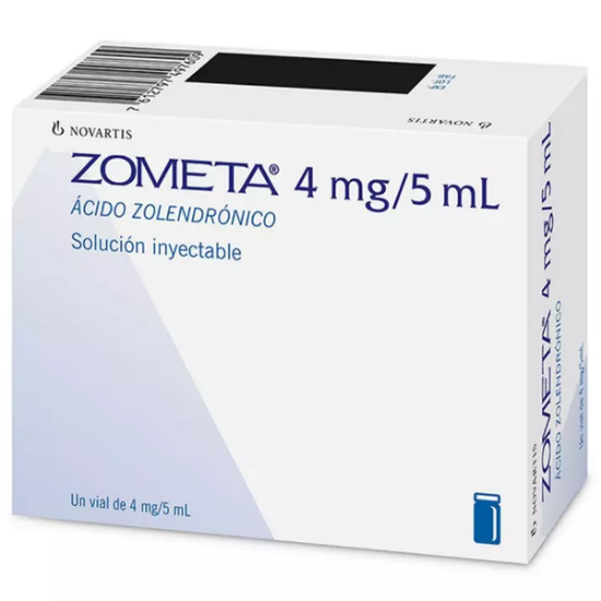 Imagen de Zometa 4 mg / 5 ml x 1 solución inyectable