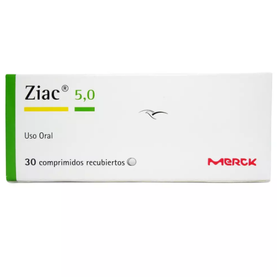 Imagen de Ziac 5/6,25 mg x 30 comprimidos recubiertos