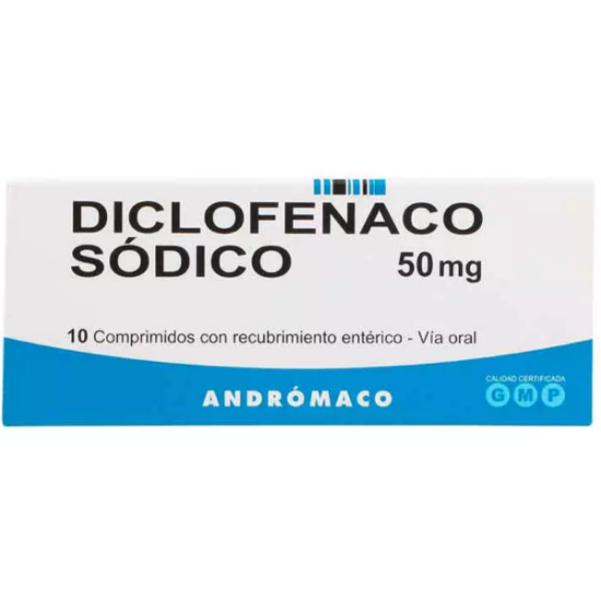 Imagen de Diclofenaco sódico 50 mg x 10 comprimidos