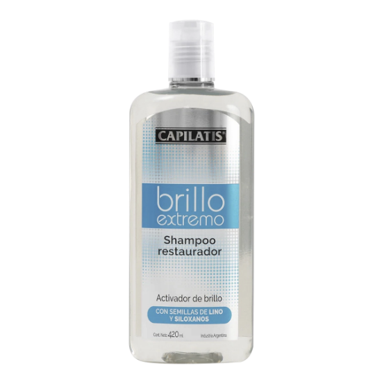Imagen de Capilatis brillo extremo restaurador shampoo x 420 ml