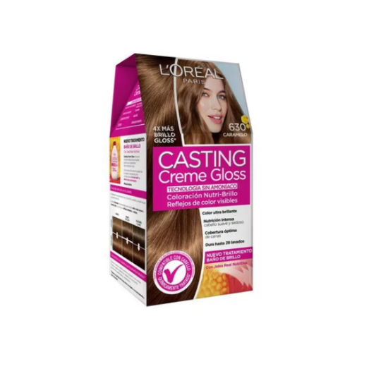 Imagen de Casting creme gloss 630 caramelo coloración nutri brillo sin amoniaco x 1 unidad