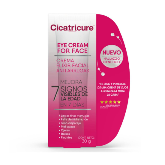 Imagen de Cicatricure eye cream for face elixir facial antiarrugas crema por 30 g