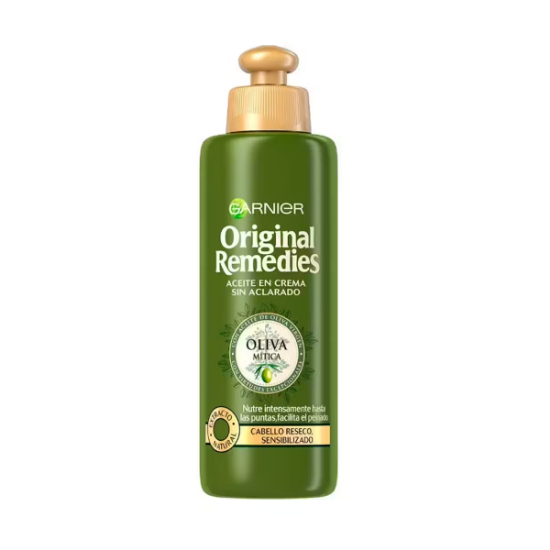 Imagen de GARNIER ORIGINAL REMEDIES C/RESECO SENSIBILIZADO OLIVA MITICA CREMA PEINAR 200GR