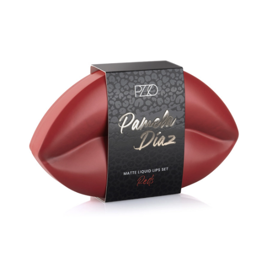 Imagen de PETRIZZIO PAMELA DIAZ SET REDS MATTE LIQUID LIPS 4 ML X2 EDICION LIMITADA