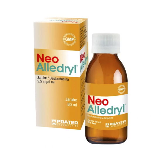 Imagen de NEO-ALLEDRYL 2,5 MG/5ML JARABE 60 ML (DESLORATADINA)