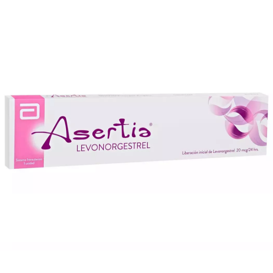 Imagen de Asertia 20 mcg / 24 hrs sistema intrauterino x 1 unidad