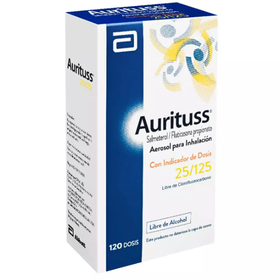 Imagen de Aurituss LA 25 / 125 aerosol para inhalación x 120 dosis