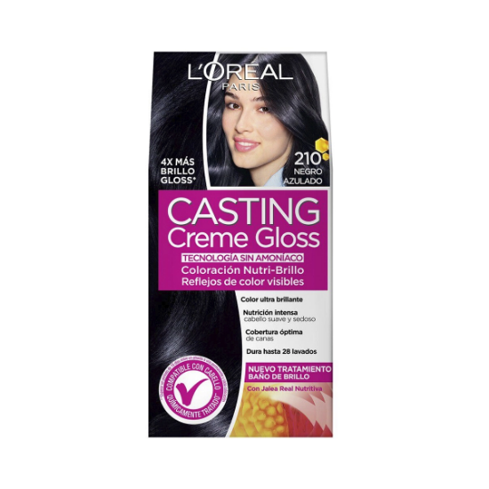 Imagen de Casting creme gloss 210 negro azulado coloración nutri brillo sin amoniaco x 1 unidad