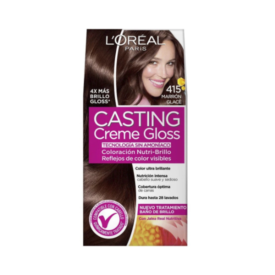 Imagen de Casting creme gloss 415 marron glace coloración nutri brillo sin amoniaco x 1 unidad