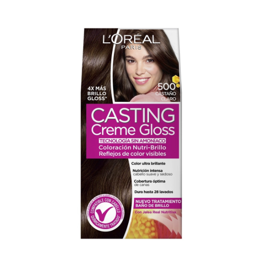Imagen de Casting creme gloss 500 castaño claro coloración nutri brillo sin amoniaco x 1 unidad