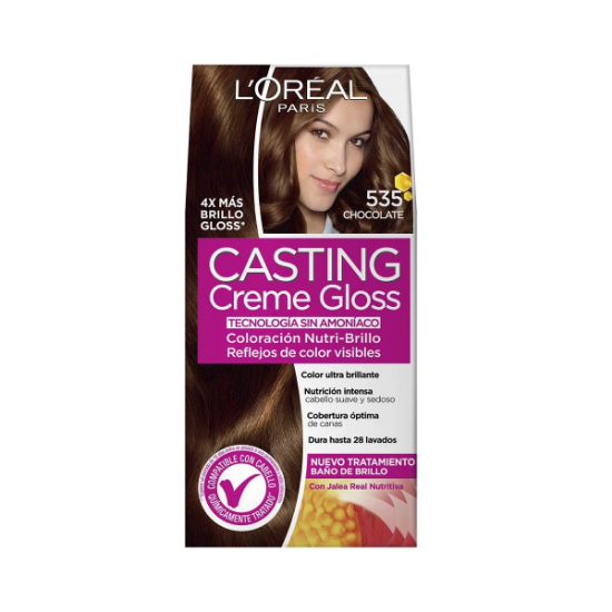 Imagen de Casting creme gloss 535 chocolate coloración nutri brillo sin amoniaco x 1 unidad