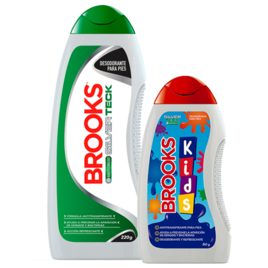 Imagen de Brooks talco + talco kids 220 g + 80 g
