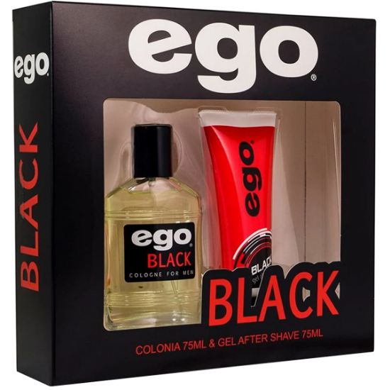 Imagen de Ego black colonia spray gel after shave 75 + 75 ml