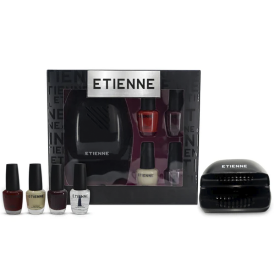 Imagen de Etienne expert beauty nails set 3 emaltes + brillo + secador de uñas