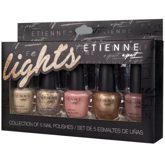 Imagen de Etienne expert set esmaltes uñas lights 15 ml x 5 unidades