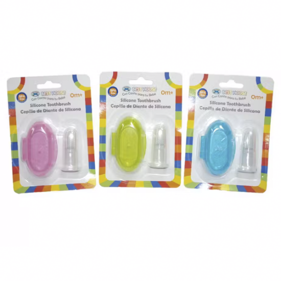 Imagen de Best house silicona cepillo de dientes infantil con estuche