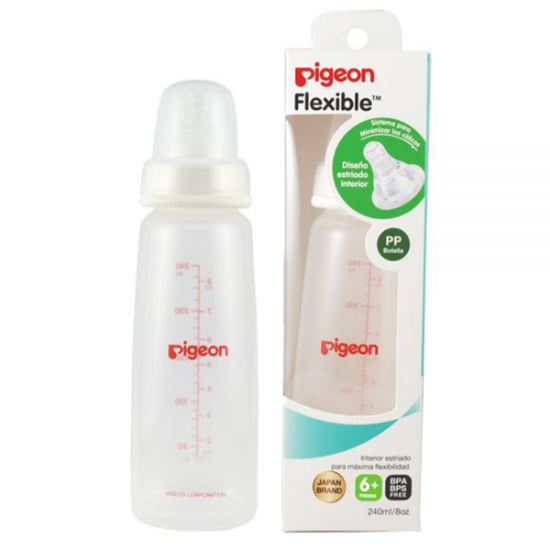Imagen de PIGEON BIBERON BOCA STANDARD PP 240 ML