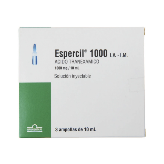 Imagen de Espercil 1000 mg / 10 ml solución inyectable x 3 ampollas