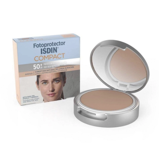 Imagen de ISDIN FOTOPROTECTOR COMPACTO FPS50+10GR COLOR ARENA MAQUILLAJE LIB.DE ACEITE