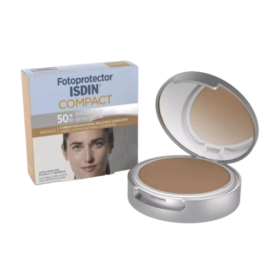 Imagen de ISDIN FOTOPROTECTOR COMPACTO FPS50+10GR COLOR BRONCE MAQUILLAJE LIB.DE ACEITE