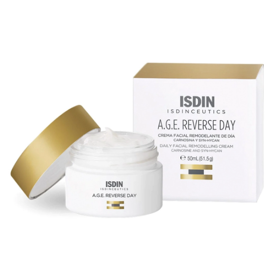 Imagen de ISDINCEUTICS A.G.E. REVERSE DAY ANTIEDAD TRIPLE ACCION CREMA FACIAL 50 ML