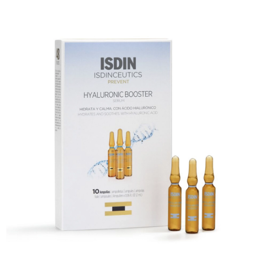 Imagen de ISDINCEUTICS HYALURONIC BOOSTER HIDRATANTE INTENSIVO SERUM 10 AMPOLLAS 2 ML
