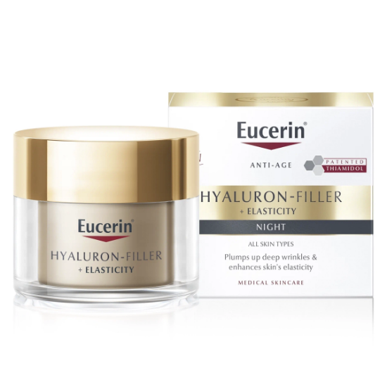 Imagen de Eucerin antiedad hyaluron filler + elasticity crema facial de noche x 50 ml