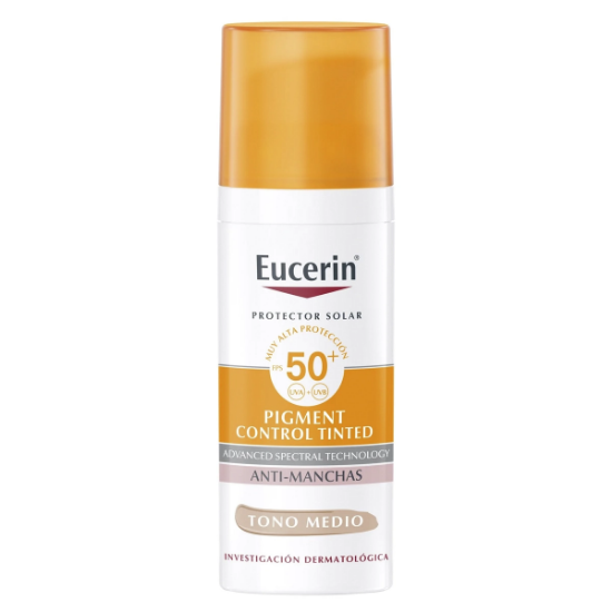 Imagen de Eucerin sun pigment control tinted FPS50+ tono medio x 50 ml