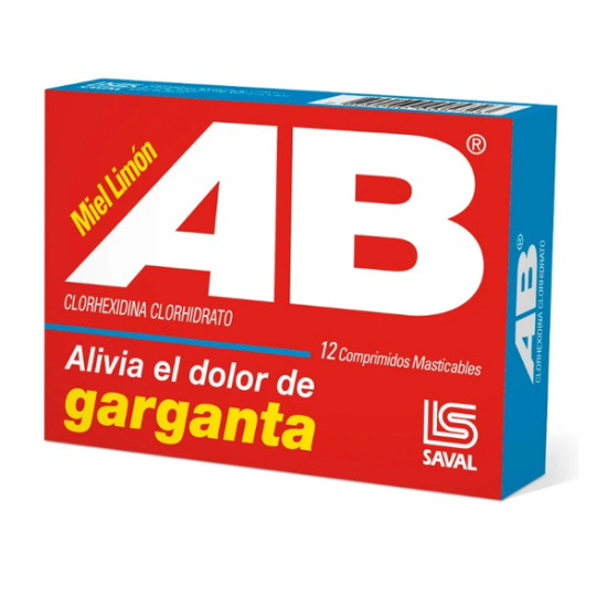 Imagen de AB miel limón x 12 comprimidos masticables