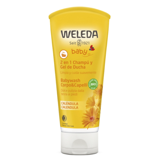 Imagen de WELEDA BABY 2EN1 CALENDULA SHAMPOO Y GEL DE DUCHA 200 ML