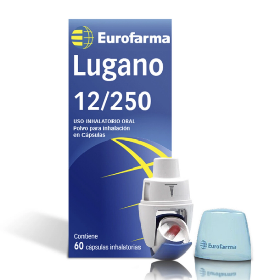Imagen de LUGANO [12/250] POLVO PARA INHALACION 60 CAPSULAS (FORMOTEROL+FLUTICASONA)