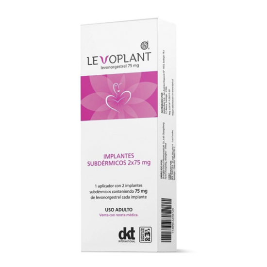 Imagen de LEVOPLANT 75 MG 2 IMPLANTES SUBDERMICOS CON APLICADOR (LEVONORGESTREL)