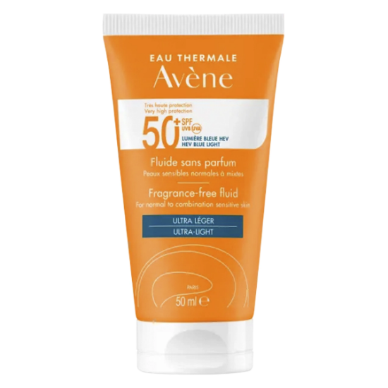 Imagen de Avene solar eau thermale sin perfume muy alta proteccion SPF50+ rostro cuello fluido x 50 ml