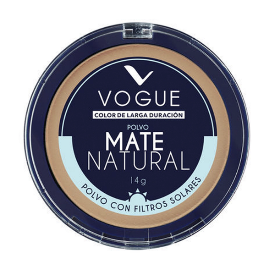 Imagen de LOREAL VOGUE COLOR LARGA DURACION MATE NATURAL FILTRO SOLAR POLVO COMPACTO 14 G.