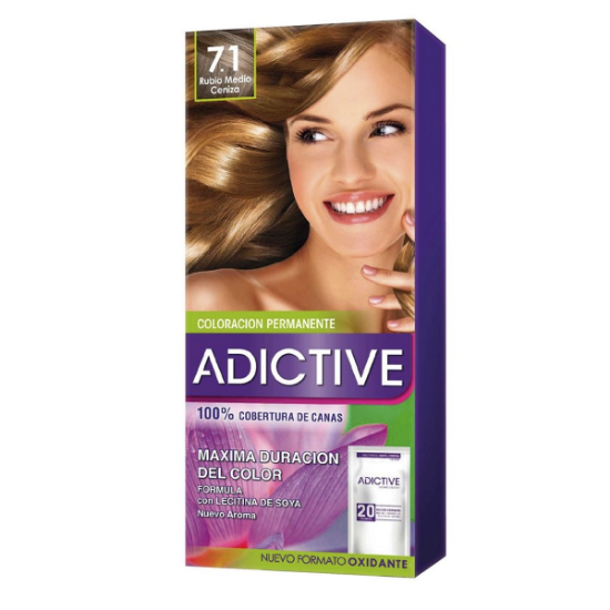 Imagen de Adictive 7 / 1 rubio medio ceniza x 40 g