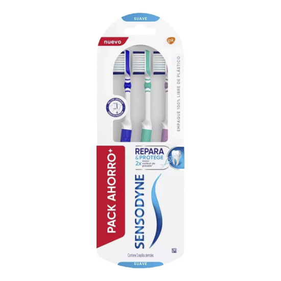 Imagen de SENSODYNE COMPLETE PROTECTION CEPILLO SUAVE X 3 UNIDADES