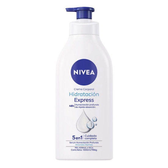 Imagen de NIVEA BODY HIDRATACION EXPRESS HUMECTANTE PIEL NORMAL 1000 ML