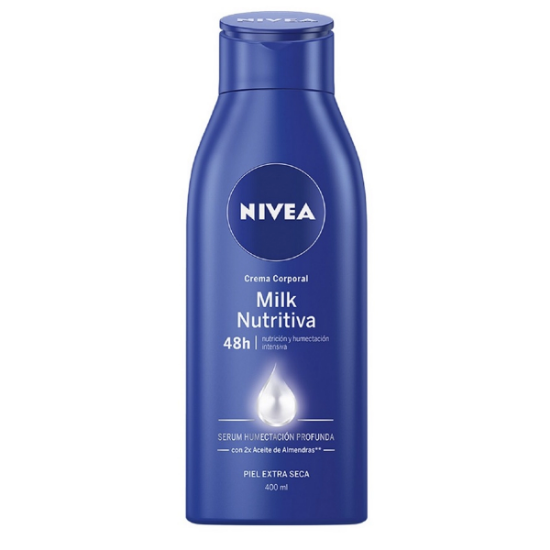 Imagen de NIVEA BODY MILK NUTRITIVA PIEL EXTRA SECA CREMA CORPORAL 400 ML